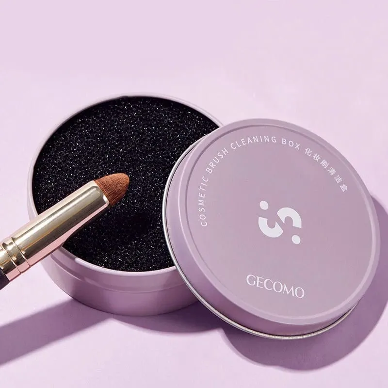 【M】Makeup Brush Cleaning Box Quick Clean Sponge Eyeshadow Brushes Dry Cleaner Cosmetic Wash Clean Powder Tool Makeup Accessories — image 1