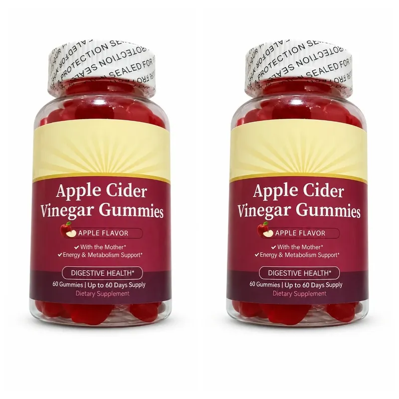 Apple Cider Vinegar Gummies with Vitamin B6 B12 & Folate Metabolism & Energy Gut Health Support 60 Gummies — image 8