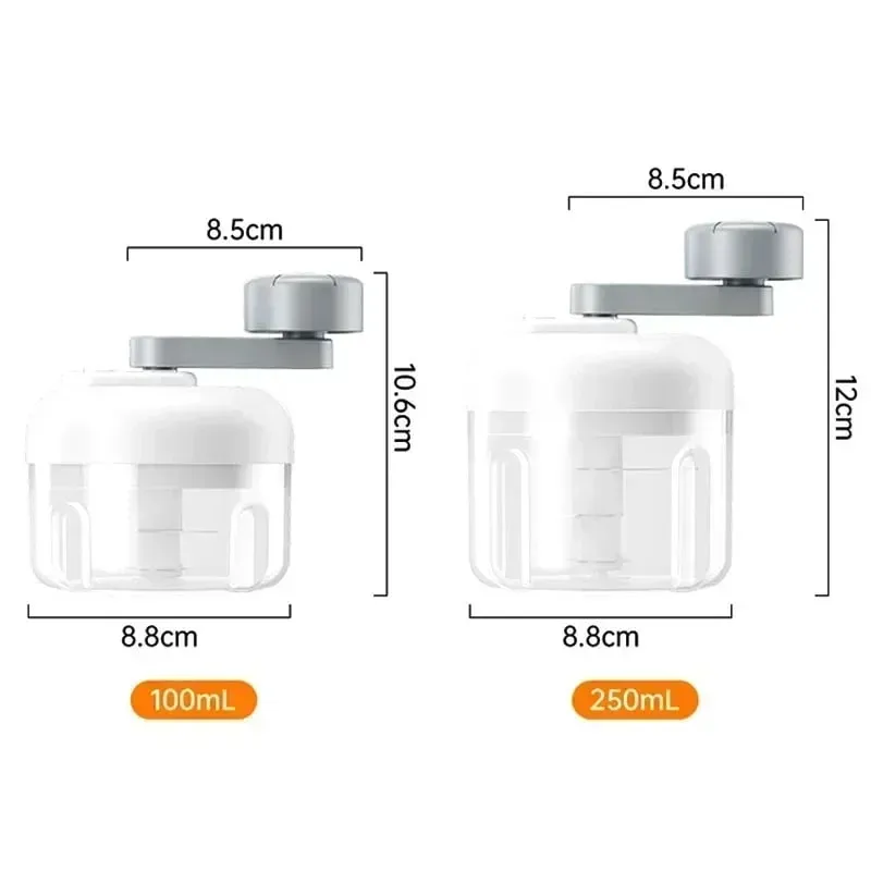 Multifunctional Vegetable Chopper Small Food Processor Manual Hand-Cranked Food Chopper Mincer Tool Garlic Kitchen Gadgets — image 7