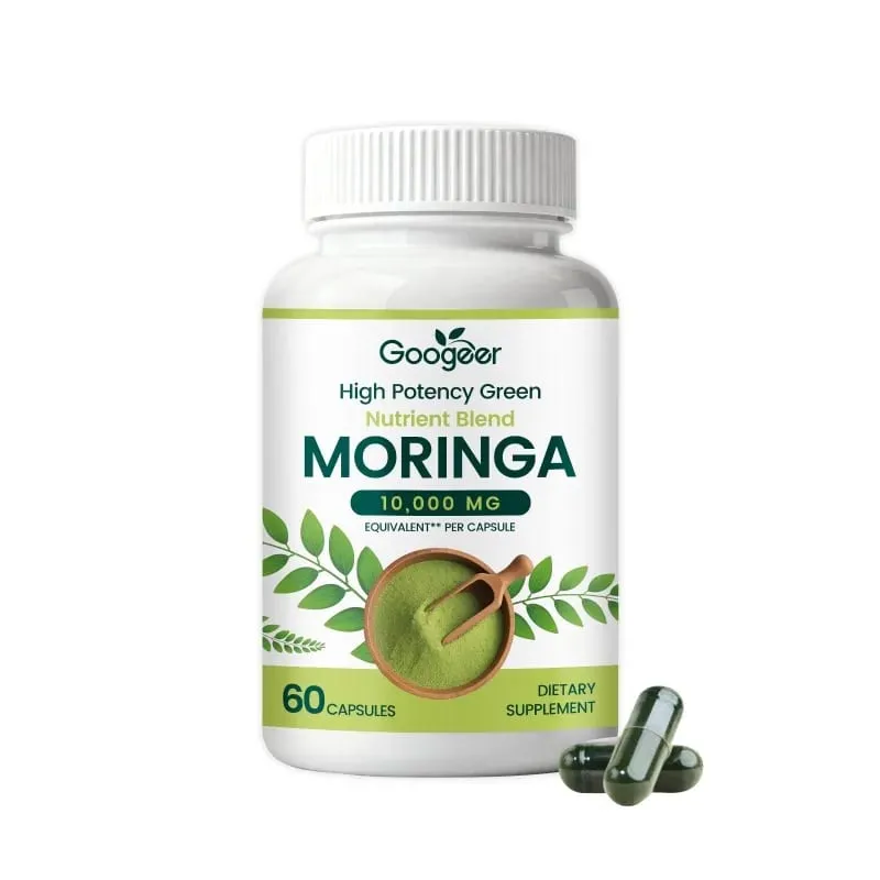 Premium Moringa Supplement with Natural Leaf Extract Herbal Nutrition Formula for Daily Wellness Support 60 Capsules