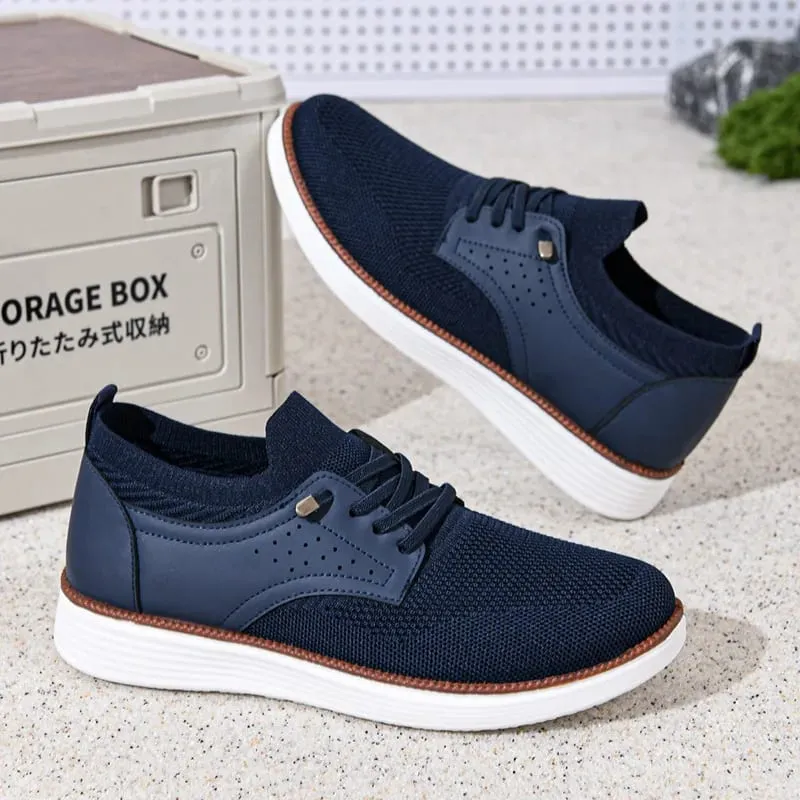 Spring and Autumn New Men's Breathable Casual Shoes Mesh Sports Shoes Soft Soles Comfortable Lightweight Smooth Men's Shoes — image 3