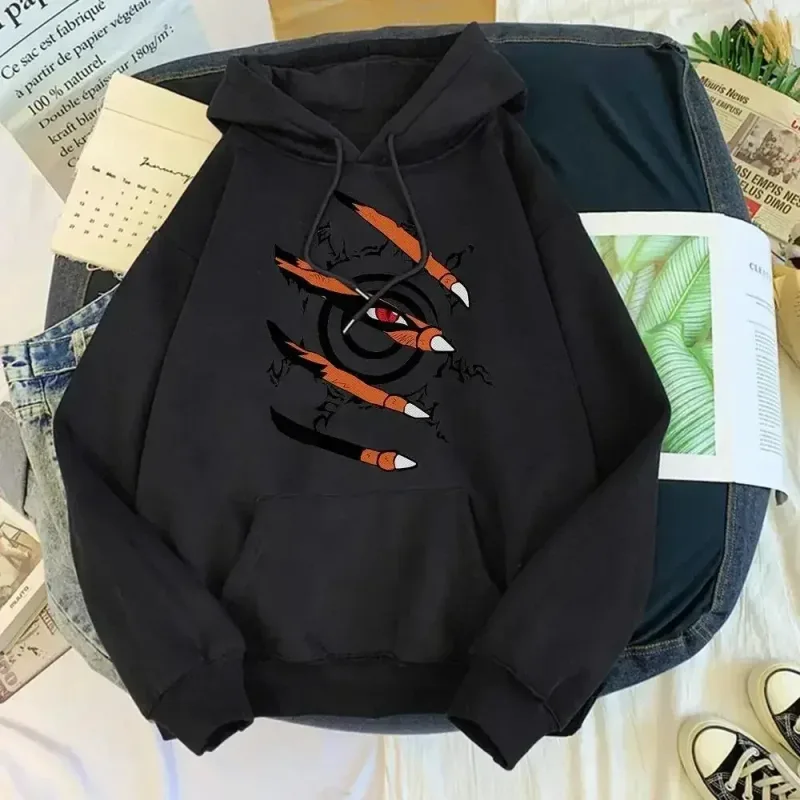 2026 Anime and manga printed hoodies for men and women, hooded pullovers for spring and autumn, comfortable sportswear tops — image 1