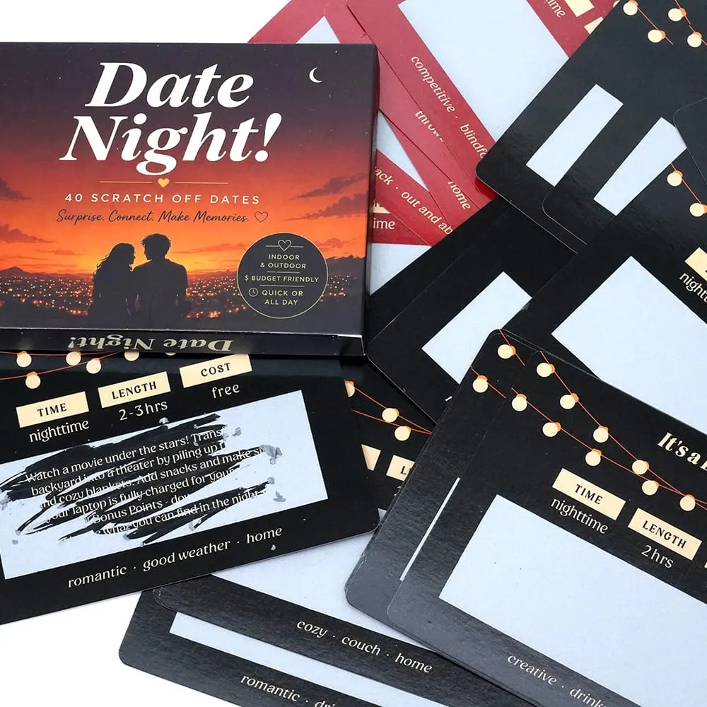 Romantic Date Night Card Game Scratch Off Adventure For Couples Interactive Relationship Game Surprise Challenge Cards Creative — image 5