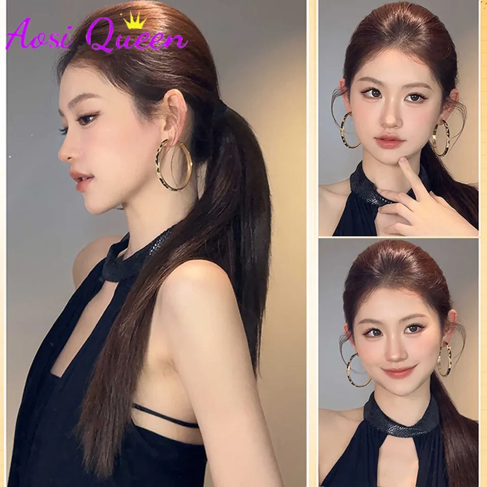 Fluffy Invisible Seamless Hair Pads Women Clip in Hair Extension Lining of Natural Hair Top Side Cover Piece Synthetic Pads — image 5