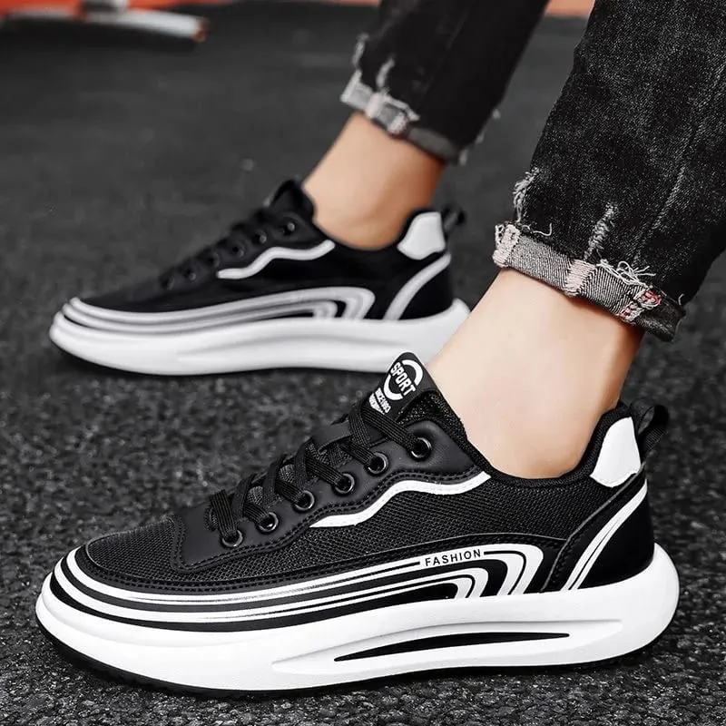 Mens Casual Sport Shoes Loafers Summer Breathable Mesh Tennis Sneakers Outdoor Non‑Slip Lightweight Running Shoes Zapatos Hombre