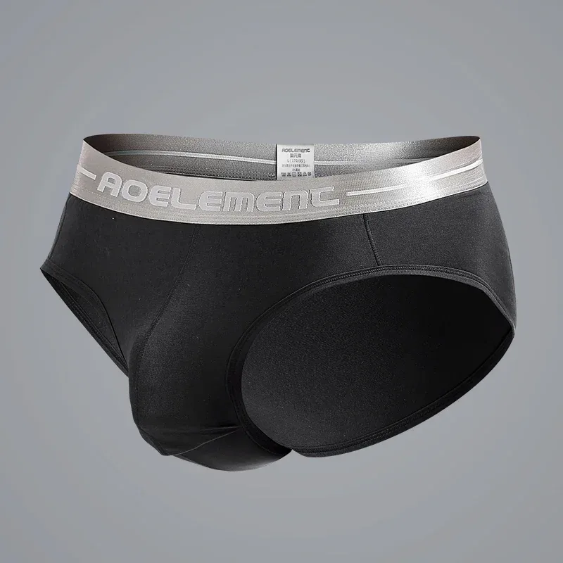 Modal capsule lift U convex men's underwear bullet separate ice silk capsule pouch briefs — image 24