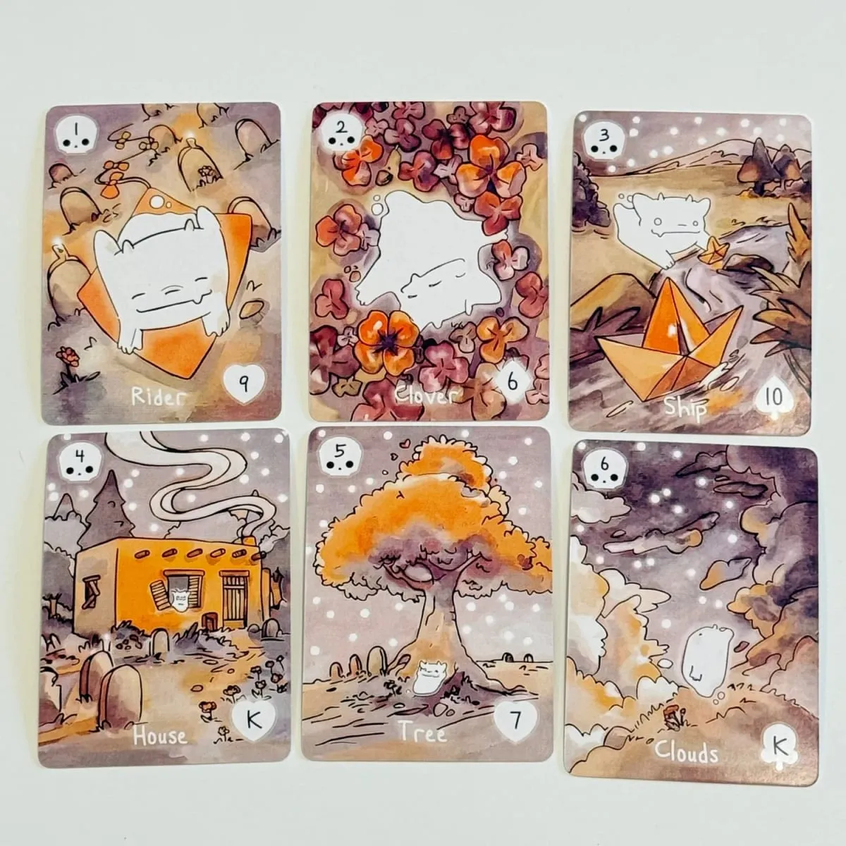 38pcs Lenormand Series Cards -Lil Phantasm Lenormand Oracle Deck English Tabletop Cards For Parties Precognition & Divination — image 2