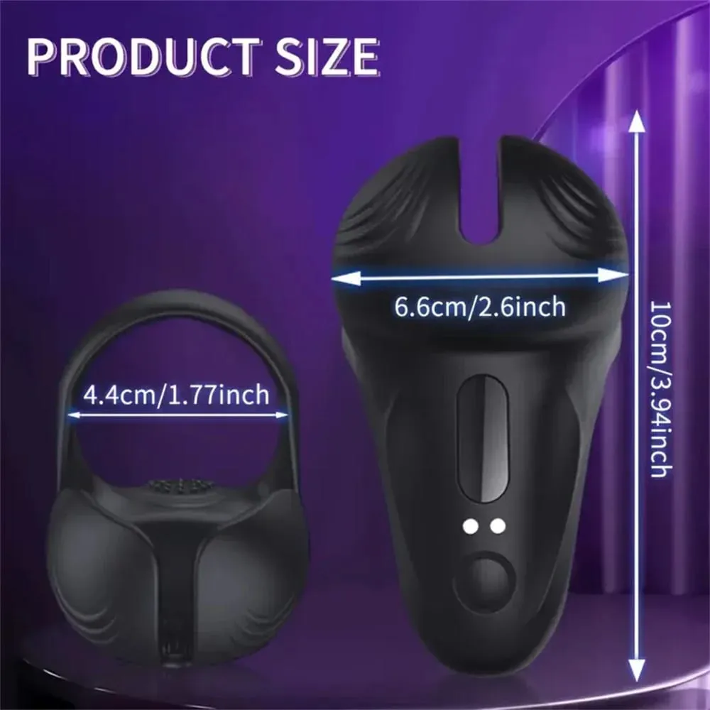 Penis Cock Ring Vibrator for Men Wireless Testicle Stimulator Male Remote Control Glans Massager Masturbator Sex Toy for Men 18+ — image 5