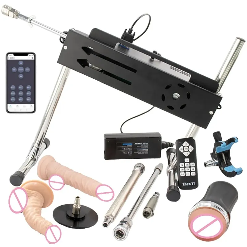 Máquina de masturbação automática super poderosa de 200w, 1-15cm, com acessórios de vibrador, suporta três controladores, máquinas sexuais — image 13