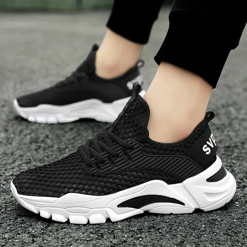 Summer Men Casual Shoes Breathable Mesh Mens Walking Shoes Lightweight Running Sneakers Soft Couple Jogging Tennis Sport Shoes — image 3