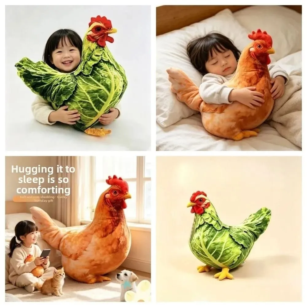 Chất liệu sang trọng Gối cơ thể động vật PP Cotton Đầy 35cm Đệm động vật Đồ chơi búp bê Thiết kế dễ thương Kết cấu mềm mại Gia cầm Ném gối — image 4