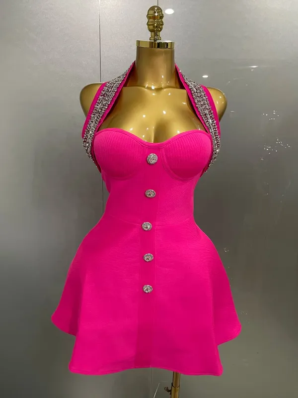 2025 feminino preto sexy fora do ombro brilhante cristal bodycon bandagem vestido longo luvas elegância celebrar vestido de festa à noite