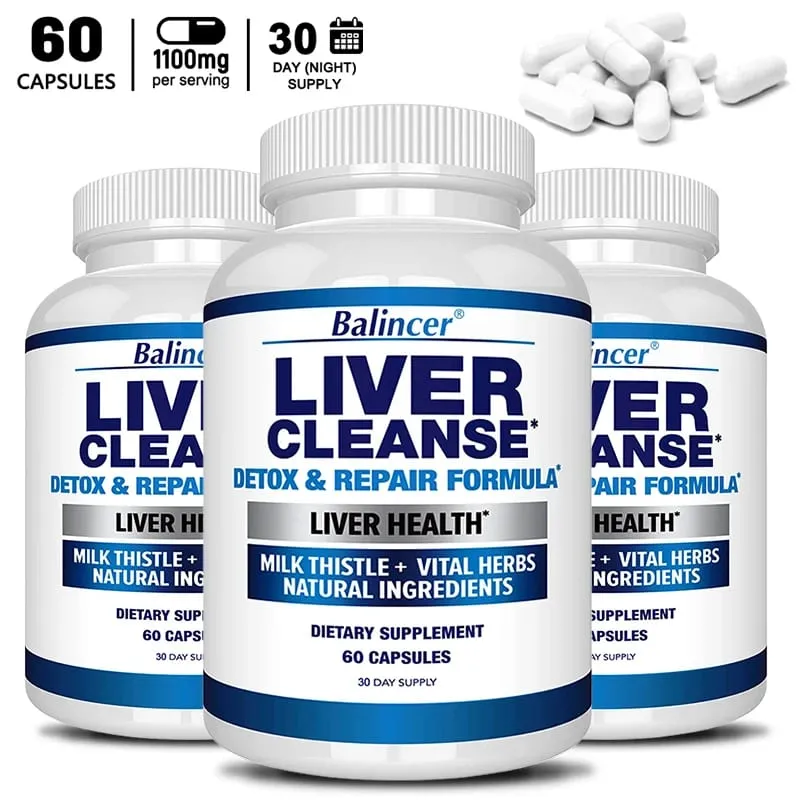 Liver Cleanse Detox & Repair Fatty Liver Formula - Milk Thistle Silymarin Artichoke Extract Dandelion - Liver Health — image 10
