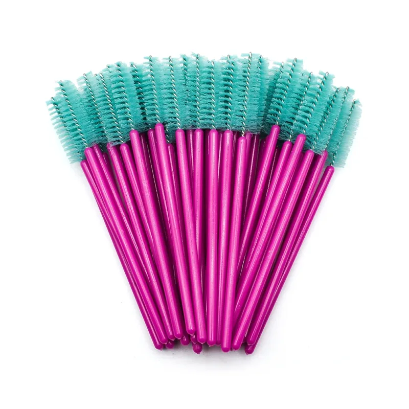 50pcs Disposable Eyelash Brushes Extension Rose Red Eyebrow Brush Mascara Wand Eye Lashes Cosmetic Tool Set Makeup Beauty — image 9