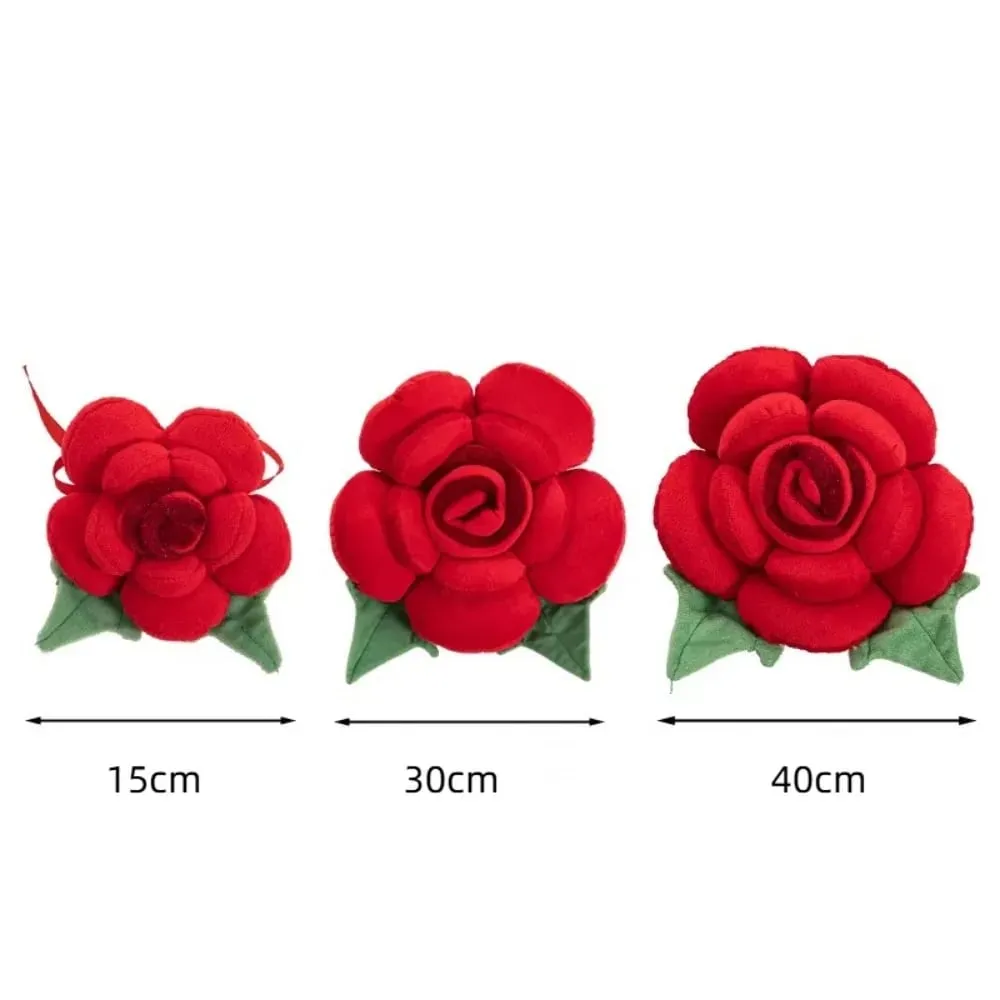 New Large Rose Shaped Pillow Plush Colorful Sofa Flower Cushion Simulated Car Interior Cushion Plush Toys — image 5