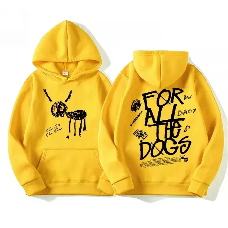 Men Women Fashion Hip Hop Pullovers Sweatshirt Vintage Streetwear Hoodie Rapper Drake New Album for All The Dogs Graphic Hoodies — image 21
