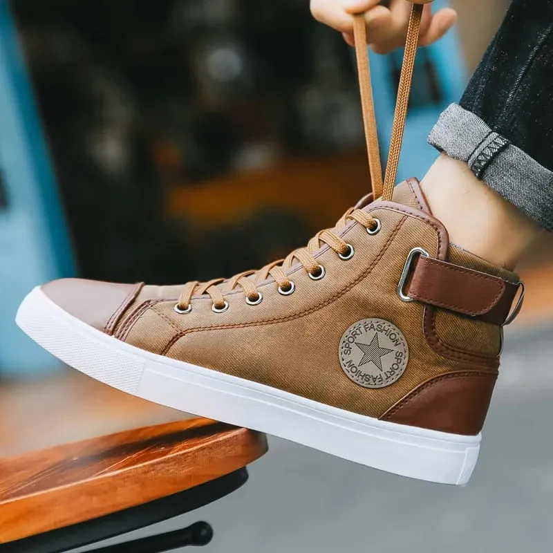 Men's High Top Walking Shoes Hot Selling Teenagers Outdoor Leisure Shoes Thick Soled Practical Jogging Large Size 39-46 Sneakers — image 2