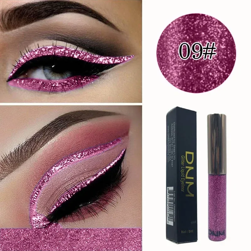 16 Colors Diamond Liquid Eyeliner Professional Silver Green Shiny Eyes Flash Long-lasting Liquid Glitter Eye Liner Beauty Makeup — image 16