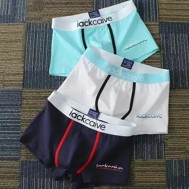 3 pçs calcinha masculina de algodão boxers masculino respirável homem boxer impresso cuecas confortáveis shorts masculinos roupa interior M-3XL — image 27