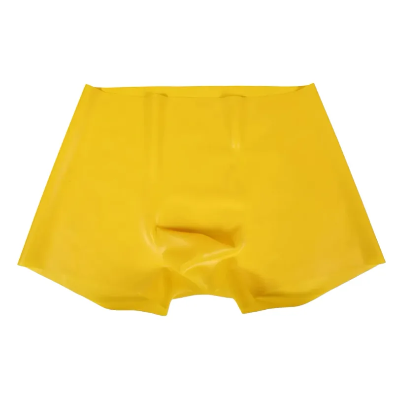 Mens Latex Boxer Briefs Underpants See-Through Rubber Safety Panties Low Waist Seamless Underwear for Sensory Appeal — image 15