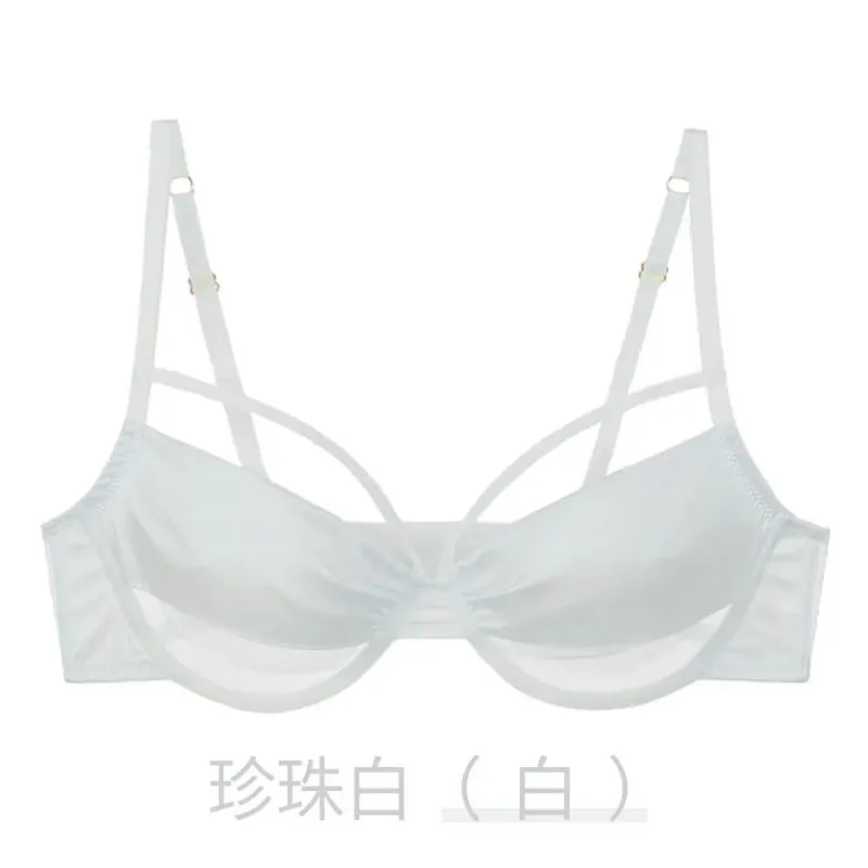 Ladies New Thin Cup Slimming Lingerie Set Soft underwire Push Up Bra Minimizing Effect Gathers Side Bulge Anti Sagging Soft — image 12