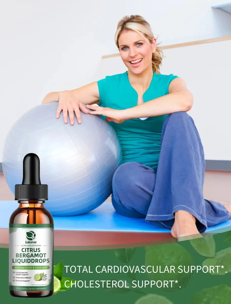 Lukaree Organic Citrus Bergamot Drop Support Immunity Cholesterol and Cardiovascular Health Antioxidant — image 4