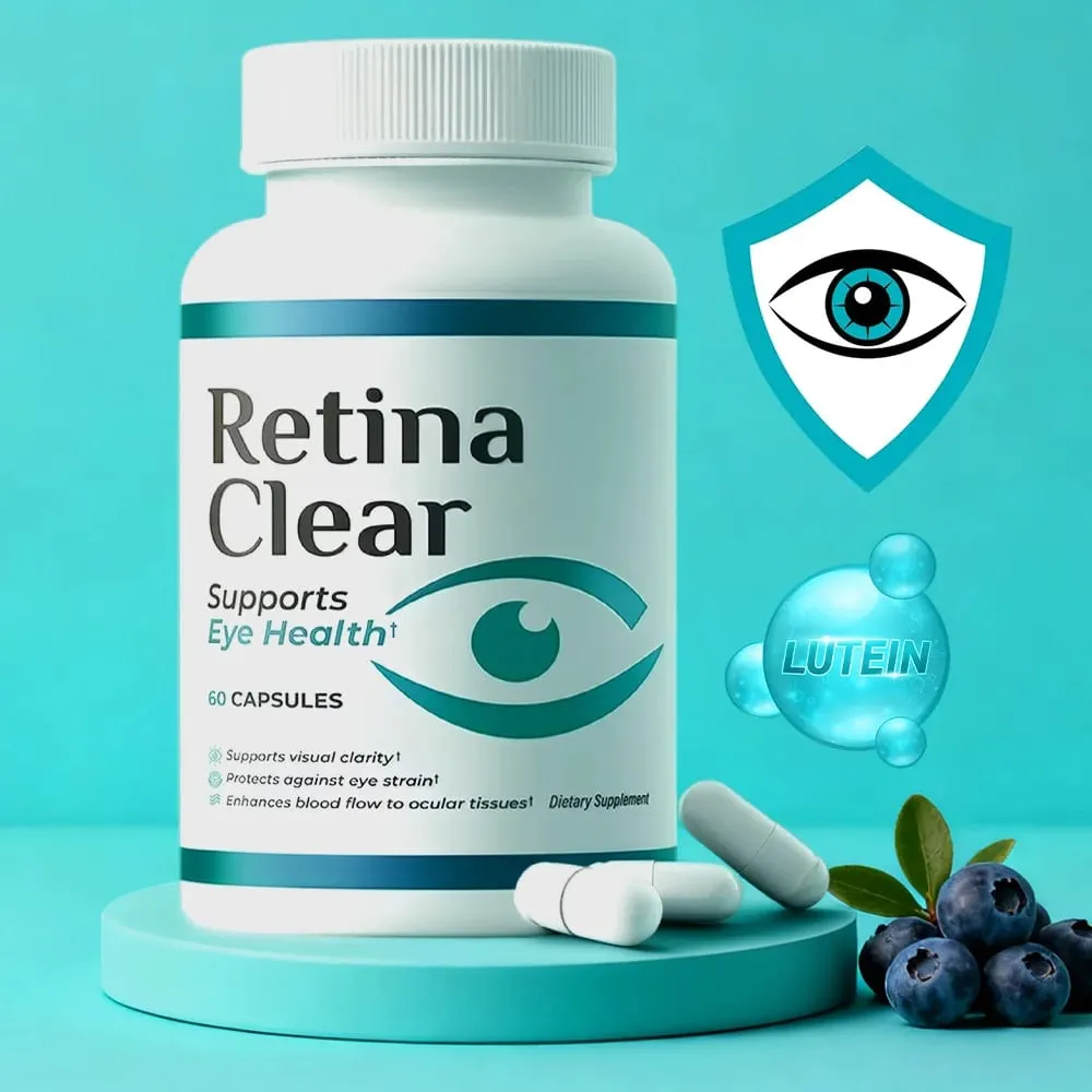 Vision Support Supplement – with Lutein Zeaxanthin Quercetin Vitamin A Zinc & Bilberry – Supports Visual Clarity Focus 60 Capsules — image 1
