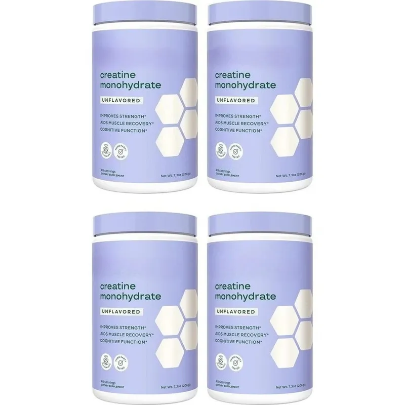 Creatine Monohydrate Powder 100% Micronized Improves Strength Supports Muscle Recovery and Cognitive Function 206g 40 Servings — image 10