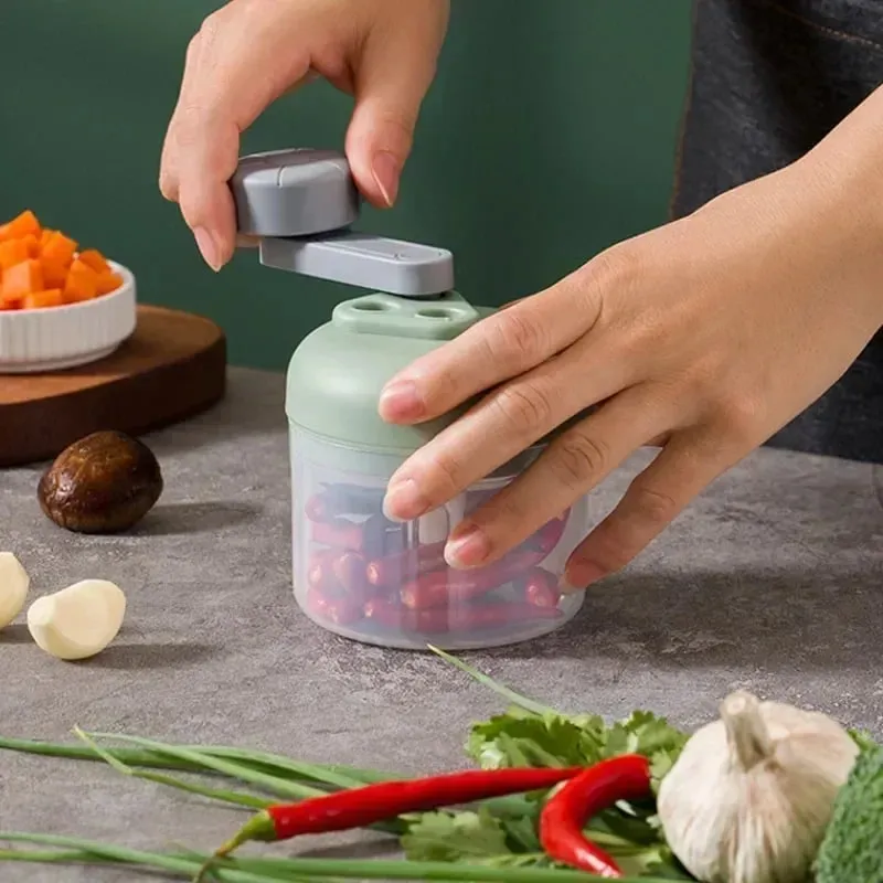 Multifunctional Vegetable Chopper Small Food Processor Manual Hand-Cranked Food Chopper Mincer Tool Garlic Kitchen Gadgets — image 3