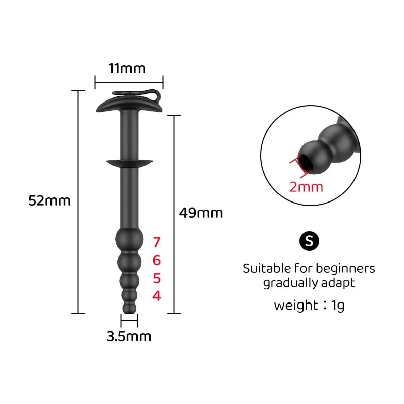 Parachute-style Beaded Easy-to-clean Hollow Rod With Anti-slip Guide for Male Urethral Dilation Alternative Adult Sex Toys — image 11