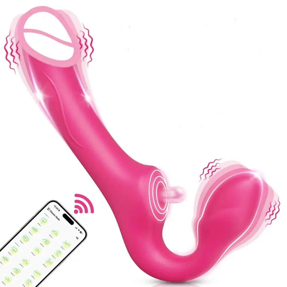 Double-Ended Vibrators for Women Wireless APP 3 in 1 Dildo Vibrator Lesbian G-Spot Dildos Couples Adults Toys Female Masturbator — image 1