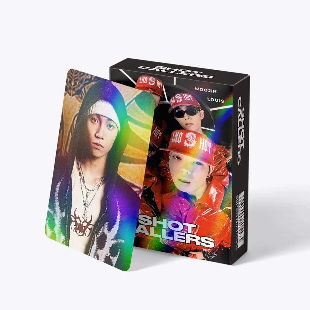 60pcs New Album LNGSHOT SHOT CALLERS Photocards Stickers Kpop Merch Lomo Cards Set Fans Collection Cards Gifts — image 2