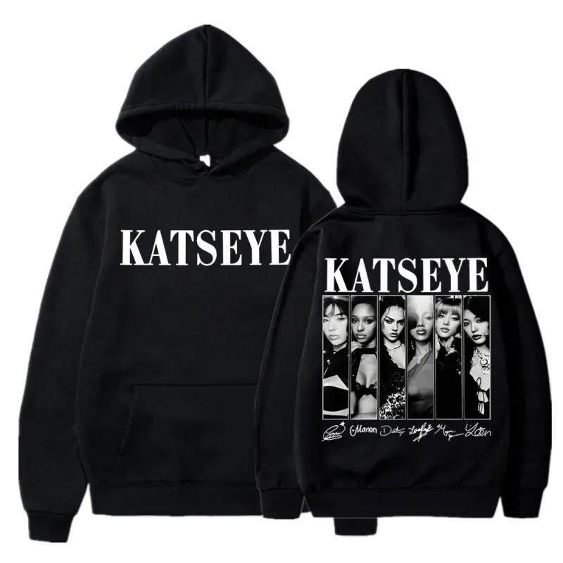Limted Kpop Katseye Print Hoodies Vintage Trendy Men Women Y2k Hoody Sweatshirt Fleece Oversized Tracksuit Streetwear Fans Gifts — image 6