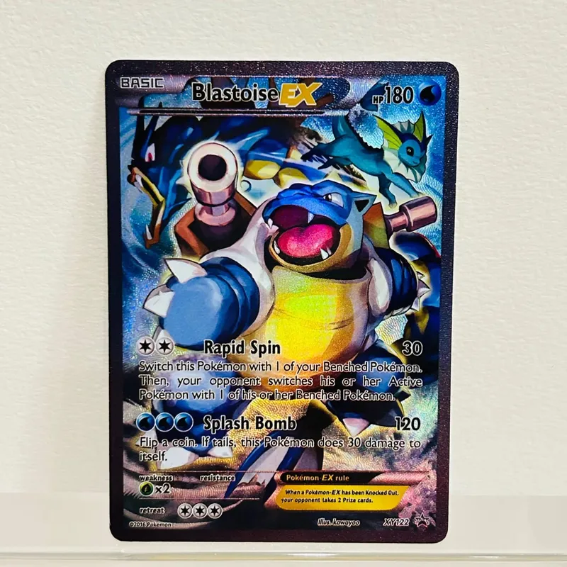 Lucario EX 107/111 English Card Holographic Foil Texture DIY Premium Anime Collection Card — image 8