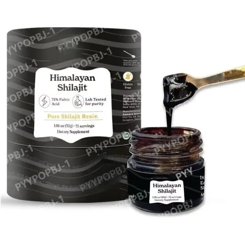 Résine Shilajit de l'Himalaya Acide fulvique naturel biologique certifié ISO 1,06 OZ 75 portions 85+ oligo-éléments pour hommes et femmes — image 1