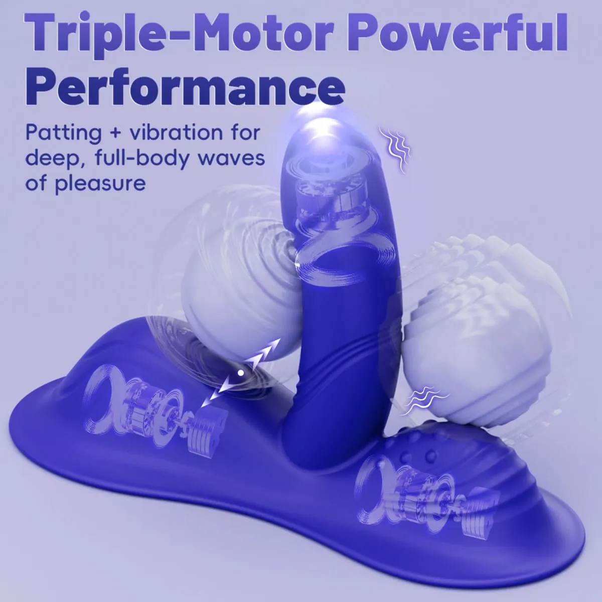 Vibrador de impulso de moagem de equitação - Moedores sexuais de controle remoto com 9 vibrações de impulsos para estimulação do ponto G do períneo do clitóris — image 4