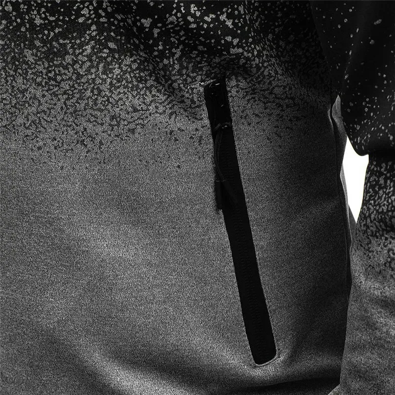 2025 na moda zíper hoodies primavera e outono novo gradiente cor casaco com capuz volcom impressão streetwear jaqueta — image 6