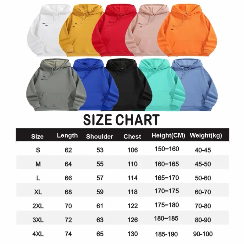 Na-customize na Naka-print na Mga Hoodies ng Lalaki at Babae na Loose Casual Fashion Long Sleeved Pullovers na Burdado na LOGO Street Sports Shirts