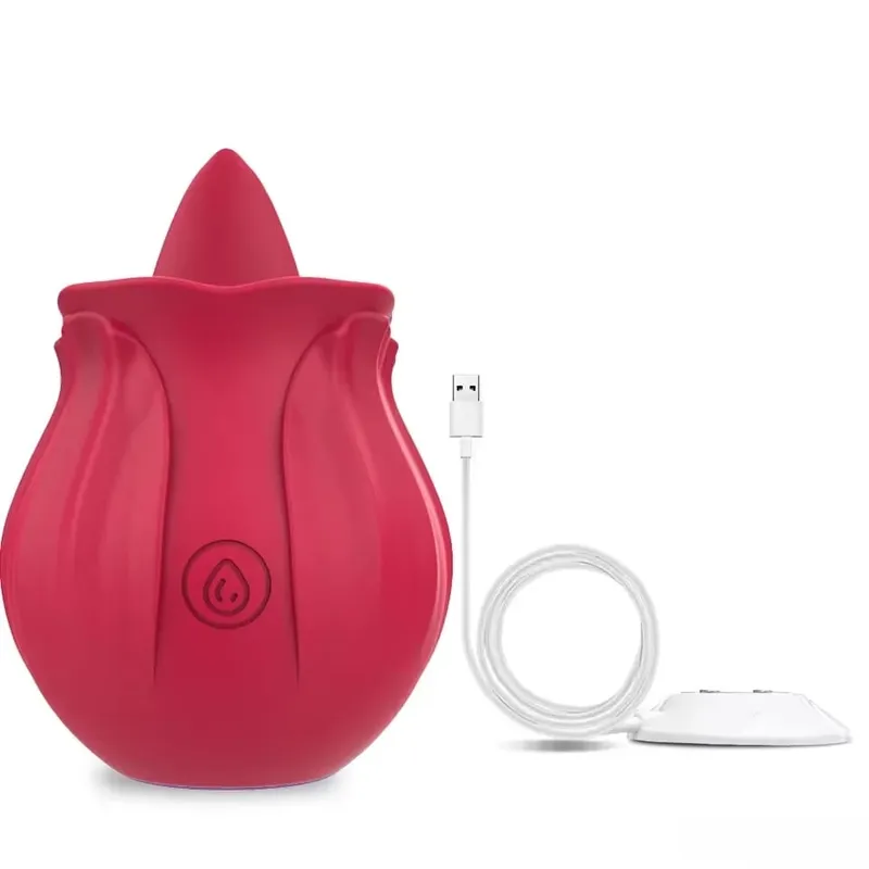 Kraftfull sugande Vibrator för kvinnor Vakuum Klitoris Stimulator Kvinna Oral Bröstvårtor Klit Sucker Vibrerande Vuxna Sex Rose-leksaker — image 6