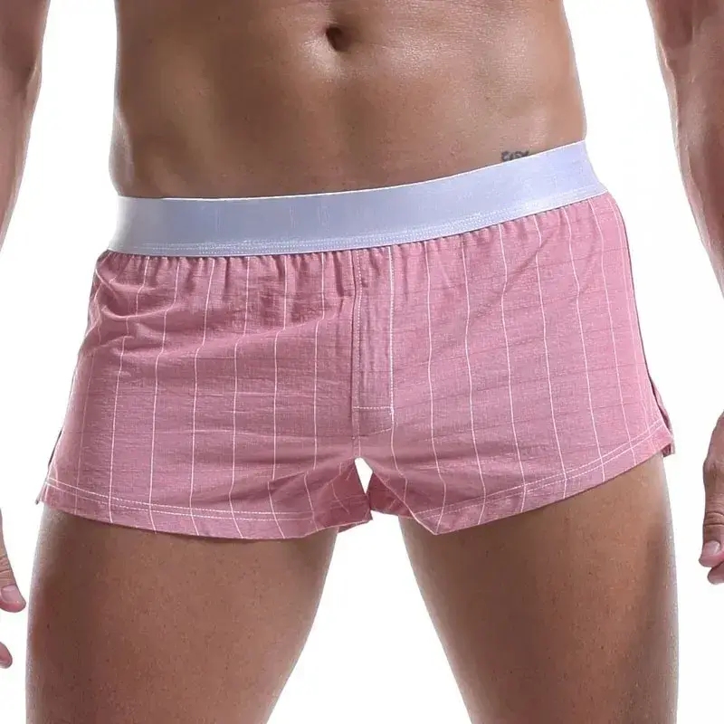 Panlalaking Cotton Boxers Shorts Maluwag Maraming Kulay Panlalaking Plaid Underwear Homewear Kumportable Arrow Pantalon 3256806911165516 — image 8