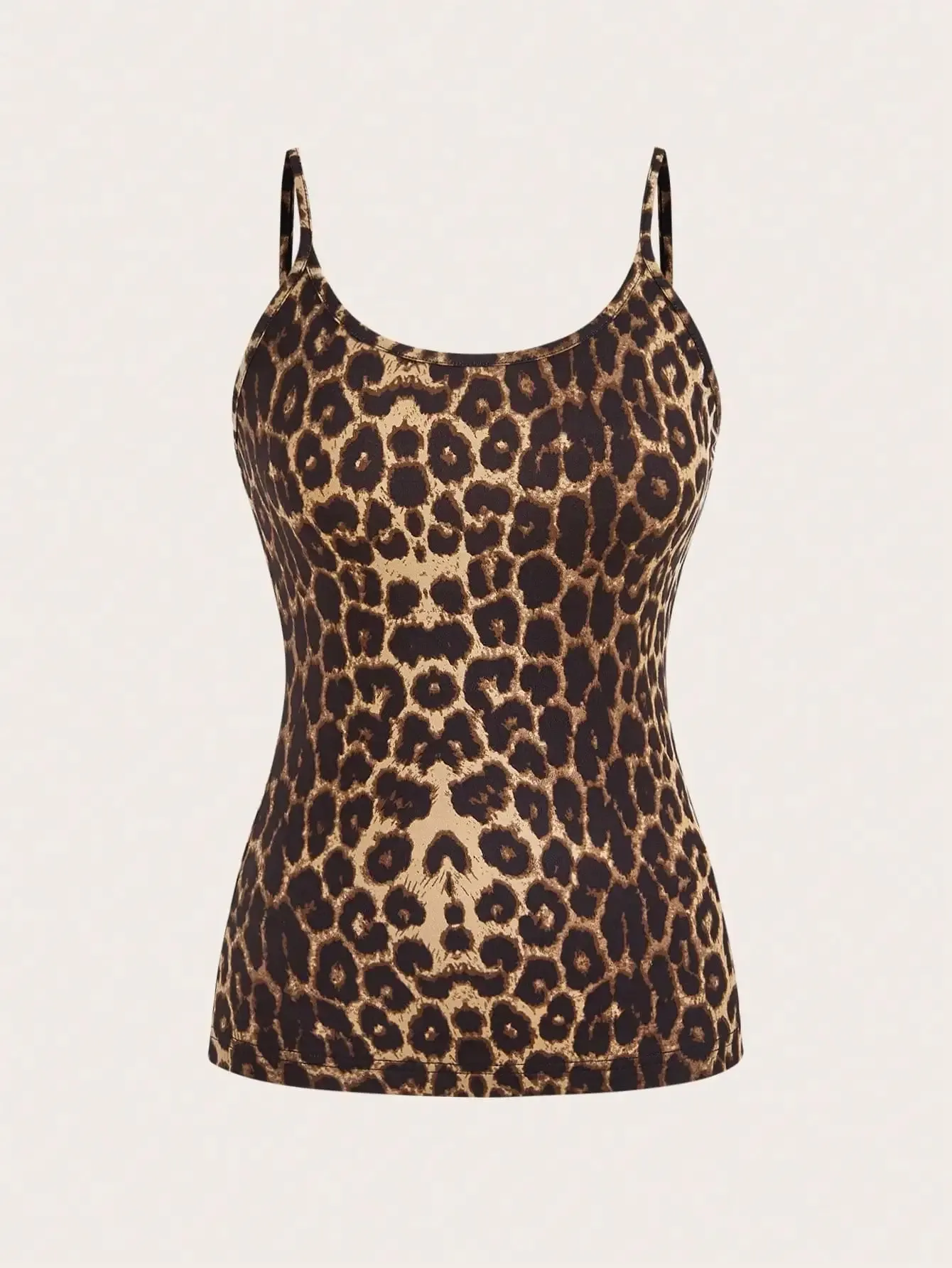 New Spring Summer and Autumn Sexy Slim Shoulder Strap Leopard Print Halter — image 4