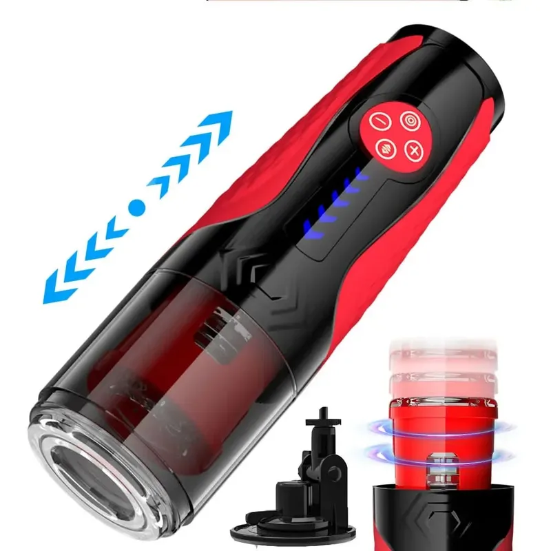 Automatic Masturbator for Men Telescopic Rotation Masturbation Cup with Handle Phone Stand Adult Goods Sex Toy for Men 18+ — image 11
