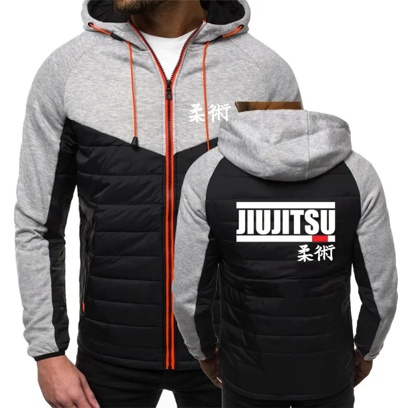 Jiu Jitsu brasileiro O casaco masculino de algodão de sete cores é adequado para o inverno multicolorido moletom com capuz jaqueta — image 3
