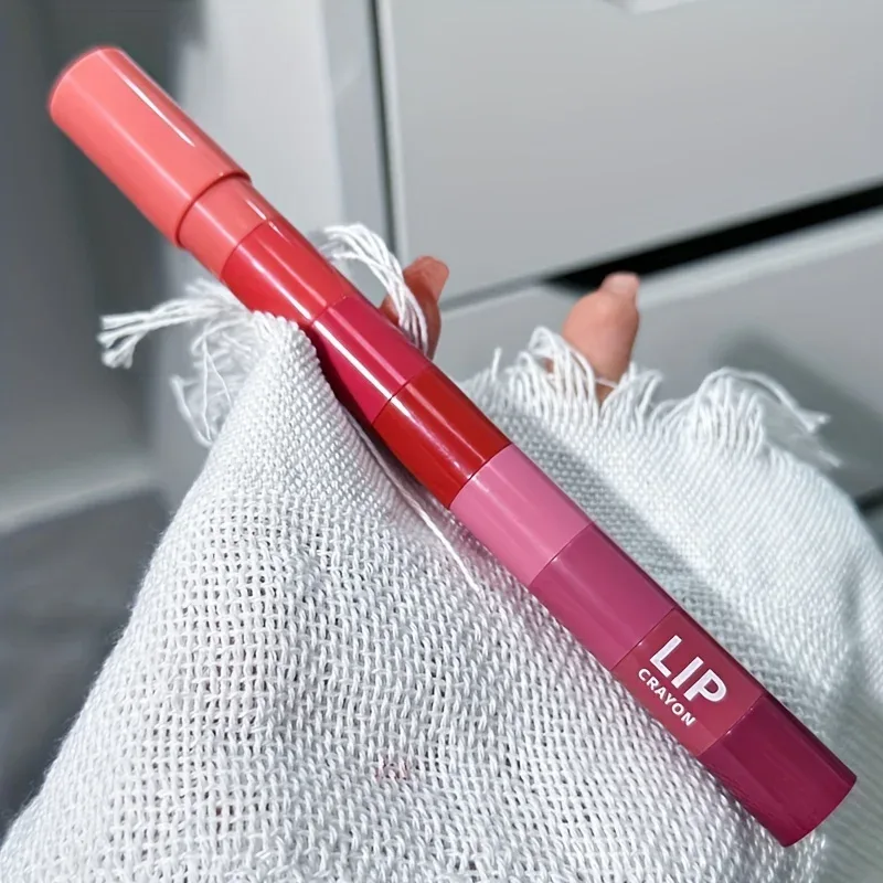 Herorange Mini Bullet Lipstick Four Colors DIY Gradient Matte High Pigment Long Lasting Transfer Proof Portable Lip Makeup