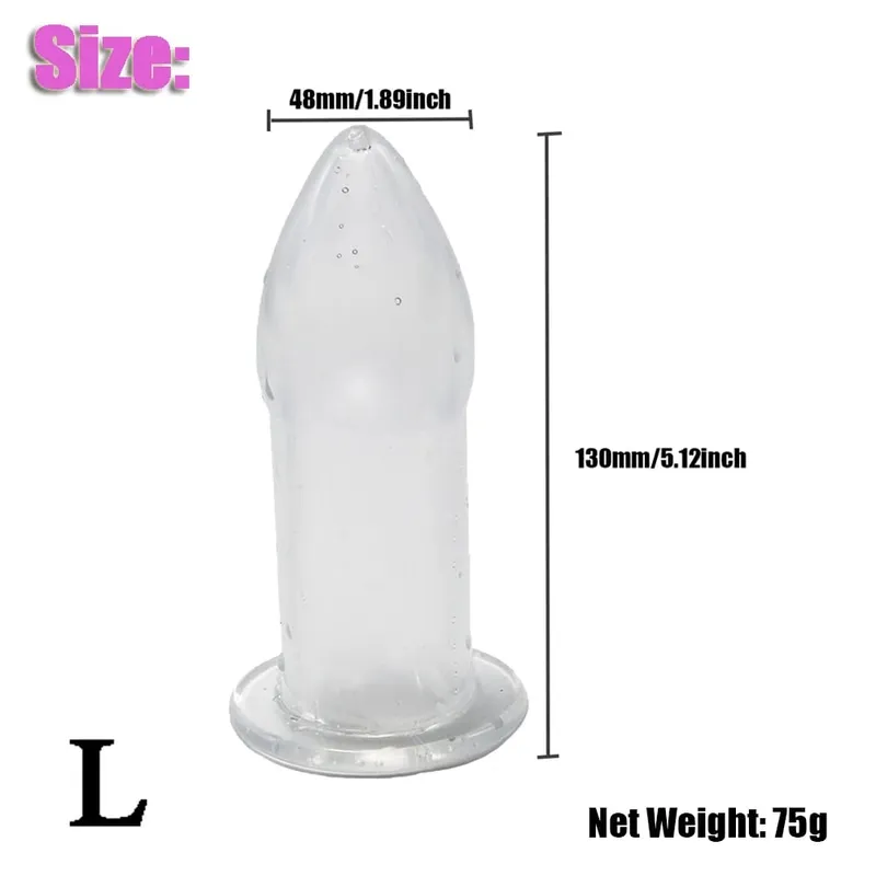 Hollow Anal Butt Plug Vaginal Dildo Speculum Peeking Vagina Expander Tunnel Anus Dilator Lavemang Vuxen Sexleksaker för kvinnor Gay Män — image 13