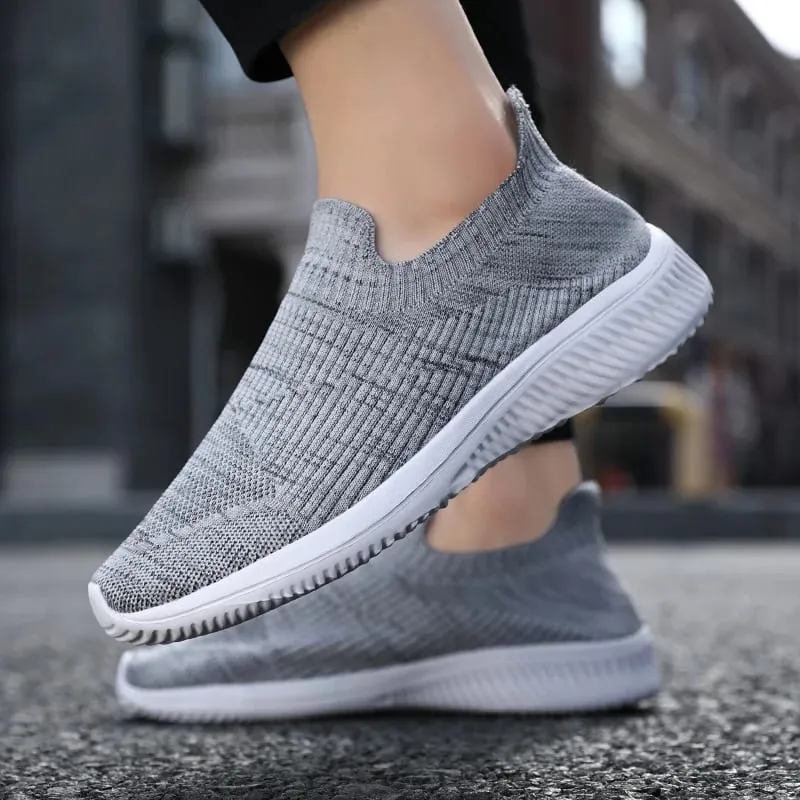 Mesh Men Shoes Breathable Sneakers Men Fashion Casual Walking Running Shoes Slip on Lightweight Mens Loafers Zapatillas Hombre — image 5