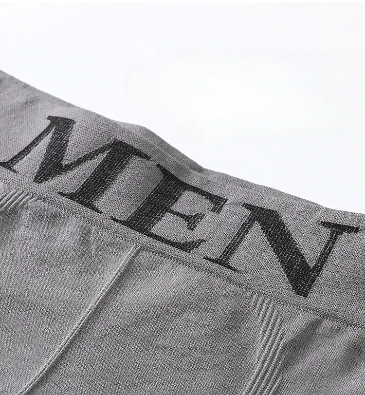 3Pcs/Lot Men's Panties Underwear Boxers Breathable Man Boxer Solid Underpants Comfortable Male Brand Shorts Black Blue Underwear — image 16