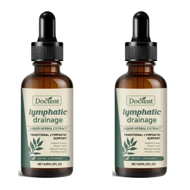Lymphatic Drainage Drops 60ml Supplement Help Bloat Relief & Immune System Health with Cleavers Red Clover and Stillingia Root — image 8