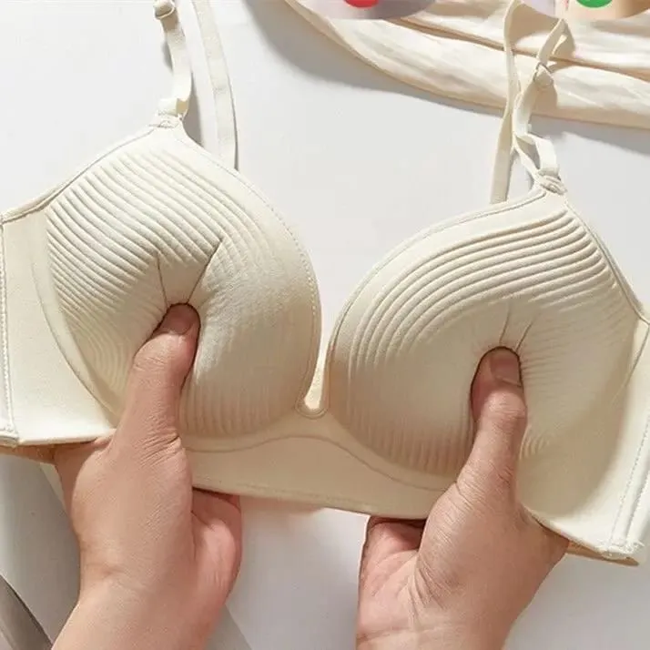 Women's Ultra-Thick 10cm Seamless Push-Up Bra Adjustable Lingerie for Small Breasts Comfortable Underwear