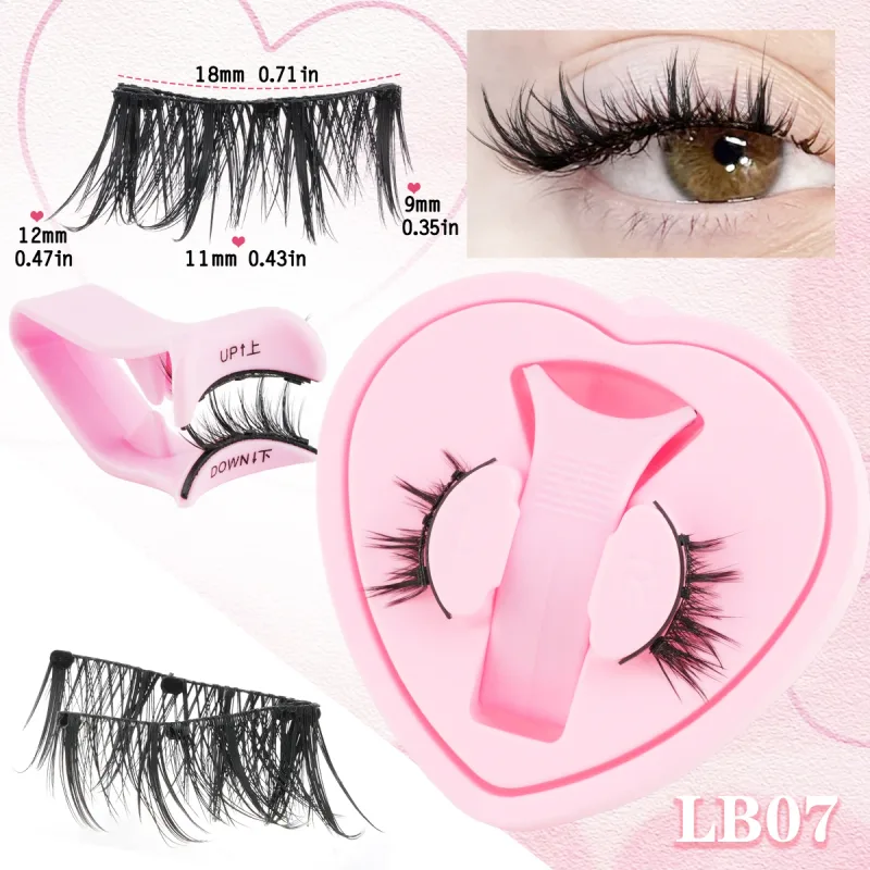 1 Pair Magnetic Eyelashes Fluffy Soft False Lashes With Tweezers Makeup Tool Magnetic Lashes Natural Faux 3D Mink Eyelashes — image 16
